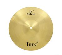 Splash Cymbal, for JAZZ Drum Cymbals, 8 10 12 14 16 Inch Drum Brass Cymbals Percussion Splash Crash Hi-Hat Cymbal, Golden(12in)
