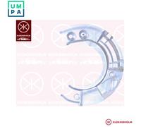 Brake disc cover Front Axle Left Zinc-coated 0067377 KLOKKERHOLM for BMW 5 7