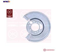 Brake disc cover Rear Axle Left Zinc-coated 3546877 KLOKKERHOLM for VW PUCH