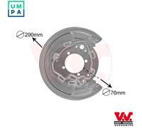 Van Wezel Brake Disc Backing Plate 5307374 Rear Right Zinc-coated for TOYOTA 1ZZ-FE/2AD-FHV/FTV