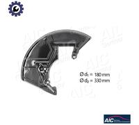 A.I.C. Splash Panel Brake Disc 56148 - Right Front, Zinc-coated, Fits VW/Audi/SEAT