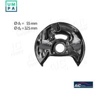 Brake disc cover Front Axle Left Zinc-coated 56585 AIC for MERCEDES-BENZ C-CLASS