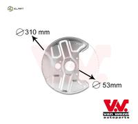 SPLASH GUARD BRAKE DISC 5994372 FOR VOLVO 760/Rural/Break/Kombi 960/II/Mk 740