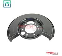 Metzger Autoteile Splash Panel Brake Disc 6115008 - Rear Right, for Mercedes/VW, Cathodic Painted