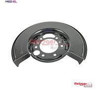 Metzger Autoteile Splash Panel Brake Disc 6115008 - Rear Right, for Mercedes/VW, Cathodic Painted