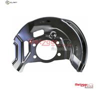 Metzger Autoteile Brake Disc Cover 6115278 - Front Axle Right - Cathodic Painting - for Nissan