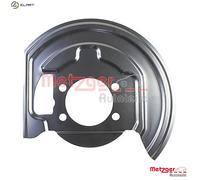 Metzger Autoteile Splash Panel 6115377 - Brake Disc - Fits Nissan Juke, X-Trail, Qashqai, Dualis
