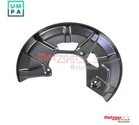 Metzger Autoteile Brake Disc Backing Plate 6115430 Front Axle Right Audi/VW