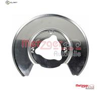 METZGER 6115566 Splash Panel, brake disc