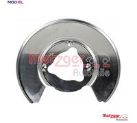 Metzger Autoteile Splash Panel 6115566 Brake Disc - Rear Axle Right for Tesla Model 3/Model Y