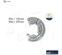 Brake disc cover Front Axle Left Zinc-coated 71415 AIC for RENAULT 5 SUPER 5 9