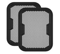 Splash Guard for Air Fryers, Reusable Silicone Splatter Protector for Af400/Af451 and Other Models, 2Pack, Black and Grey