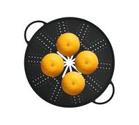 Splash guard for frying pan, frying fat silicone cover for 25-30 cm, foldable splash guard, for the kitchen for cooking on the stove when baking as a sieve punch for pan and steamer