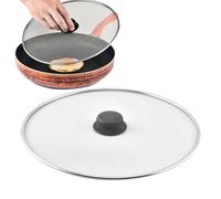 Splash Guard for Frying | Stainless Steel Grease Shield | Universal Oil Screen Cover for Pots | Bacon Fry Guard Dishwasher Safely, Preventio