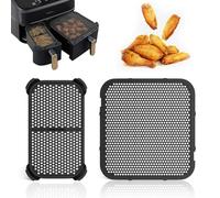 Splash Guard for Philips Airfryer 3000 Dual Basket NA350, SHUOMAO Silicone Splash Guard Accessories for Philips NA550 6L/3 Hot Air Fryer, Grease Splash Guard for Heating Coil and Fan