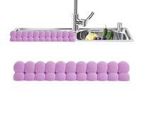 Splash Guard for Sink - 20x3.66x1.65 inches Silicone Quick-Dry Protector with Strong Suction Cups - Extensive Application, Silicone Sink Splash Guard,for Dishwashing Cooking Rv Bathroom Shower Bathtub