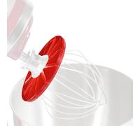 Splash Guard for Stand Mixers, Red Mixing Head Anti-Splatter Baffle Wiper Attachment for Kitchenaid 4.5qt And 5qt Stand Mixers Scraper Cleaner Accessories