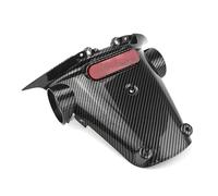 Splash Guard For Vespa For Sprint For Primavera 2019-2023 Motorcycle Rear Mudguard Fender W/h Red Light Reflector ABS Black Carbon Tire Fender(Gloss Black)