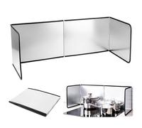 Splash Guard Kitchen Back Wall, 4 Sided Splash Guard Kitchen Foldable Splash Guard Folding Wall, Kitchen Splash Plate Grease Splash Guard for Kitchens, Pans, Wall, Stove (76 x 29 x 30 cm)