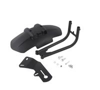 Splash Guard Motorcycle Rear Wheel Fender Cover Black Mudguard With Bracket Compatible WithConvex Rear Flat Fork 12-18inch Tires