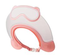 Splash Guard Shower Cap Waterproof Adjustable Bath Accessories for Girls Hair Care with Shampoo
