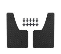 Splash Guards Car Universal Black RED Carbon Fiber Effect Splash Guards Mud Flaps Molded Mudguards Fender Cover Front Rear Prevent Stone Chips(2pcs Black)