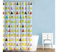 Splash Home Duckies PEVA 5G Shower Liner, Lightweight Shower Curtain Liner with 12 Rustproof Metal Grommet Holes 70” W x 72” H, Heavy Duty Waterproof Shower Curtains for Bathroom