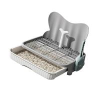 Splash Immune Dog Toilet - Raised Drainage Framework - Indoor Toilet - Removable Top - Easy to Clean - No Chip Base - Intermediate Pet Size - Permanent Presentation - Pet Toilet for Intermediate Dogs