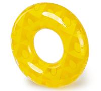 Splash Inflatable Pineapple Swim Ring 90cm Pool Float for Adults & Teens Durable PVC Supports 80kg in Yellow Splash Yellow