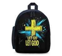 Splash Let Go Let God Mini Travel Backpack Casual Lightweight Small Shoulder Bag for Work Shopping