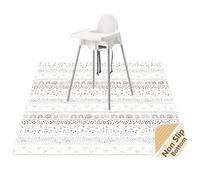 Splash Mat for Under High Chair, Waterproof Washable Highchair Splat Mat