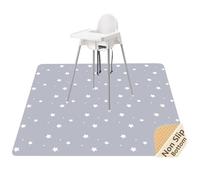 Splash Mat for Under High Chair, Waterproof Washable Highchair Splat Mat
