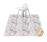 Splash Mat for Under High Chair, Waterproof Washable Highchair Splat Mat