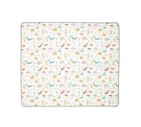 Mamas & Papas Splash Mat for Highchairs, Practical and Wipe Clean Mat to Catch Dinner Time Spills, Jungle Alphabet