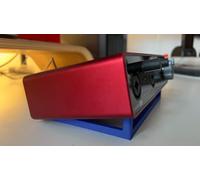 splash n color Angled Stand Compatible with Focusrite Scarlett 4i4 Audio Interface - 3D Printed Custom Fit - Studio Desktop Organizer