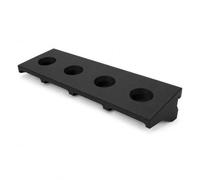 splash n color MT3 Tool Holder Compatible with DIN Rail Systems - Holds 4 Tapered Shanks | Chuck Organization Mount | Freestanding Rack for Lathe Mill Machine Work Areas