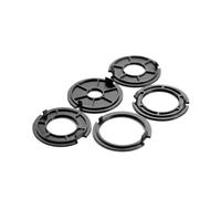 splash n color SplashNColor 5-Pack 2 Inch Router Table Insert Ring Set - Durable ABS Router Rings for Sears and Craftsman Tables, Easy Install Woodworking Enhancements, Black