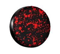 Splash of Blood Print Spare Tire Cover Wheel Protectors Waterproof Sunproof Tire Cover for Trailers Universal Fit for Trailer,RV,SUV,Crossover,Camper,Truck 17 inch