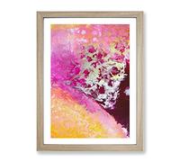 Splash Of Light Abstract Framed Print | A3 Oak Framed Wall Art | Ready to Hang | Abstract Fantasy Picture | Living Room Bedroom Lounge Office