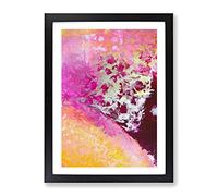 Splash Of Light Abstract Framed Print | A4 Black Framed Wall Art | Ready to Hang | Abstract Fantasy Picture | Living Room Bedroom Lounge Office