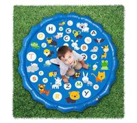Splash Pad for Kids & Pets 170cm - Giant Dolphin Sprinkler Water Play Mat with Non-Slip Thickened PVC - Summer Outdoor Toys for Garden, Backyard, Lawn Cooling Gift for Children Toddlers Dogs (D)