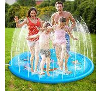 Splash Pad Sprinkler Water Mat Kids Toys Age 3 Above Outdoor Toddler Water Play Mat Splash Pad Sprinkler Mat Anti Slip Sprinkler Pad Summer Garden Sprinkler Pool 170cm/68" (Sea Creatures)