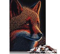 Splash Paint Fox 500 Piece Jigsaw Puzzles for Adults | | Family Fun Jigsaws Puzzles for Adults Gifts Intellectual Games 500pcs (52x38cm)