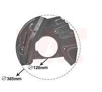 SPLASH PANEL, BRAKE DISC FOR BMW E53 VAN WEZEL 0685372 FITS FRONT AXLE RIGHT