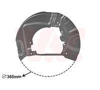 SPLASH PANEL, BRAKE DISC FOR BMW E60 E61 VAN WEZEL 0655372 FITS FRONT AXLE RIGHT
