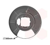 SPLASH PANEL, BRAKE DISC FOR BMW E60 VAN WEZEL 0655374 FITS REAR AXLE RIGHT