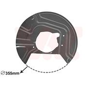 SPLASH PANEL, BRAKE DISC FOR BMW E83 VAN WEZEL 0680372 FITS FRONT AXLE RIGHT
