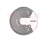 SPLASH PANEL, BRAKE DISC FOR FIAT BRAVA VAN WEZEL 1754374 FITS REAR AXLE RIGHT