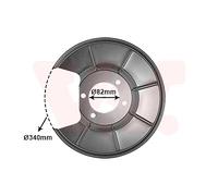 SPLASH PANEL, BRAKE DISC FOR FORD GALAXY VAN WEZEL 1881373 FITS REAR AXLE LEFT