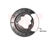 SPLASH PANEL, BRAKE DISC FOR KIA CEED VAN WEZEL 8207374 FITS REAR AXLE RIGHT